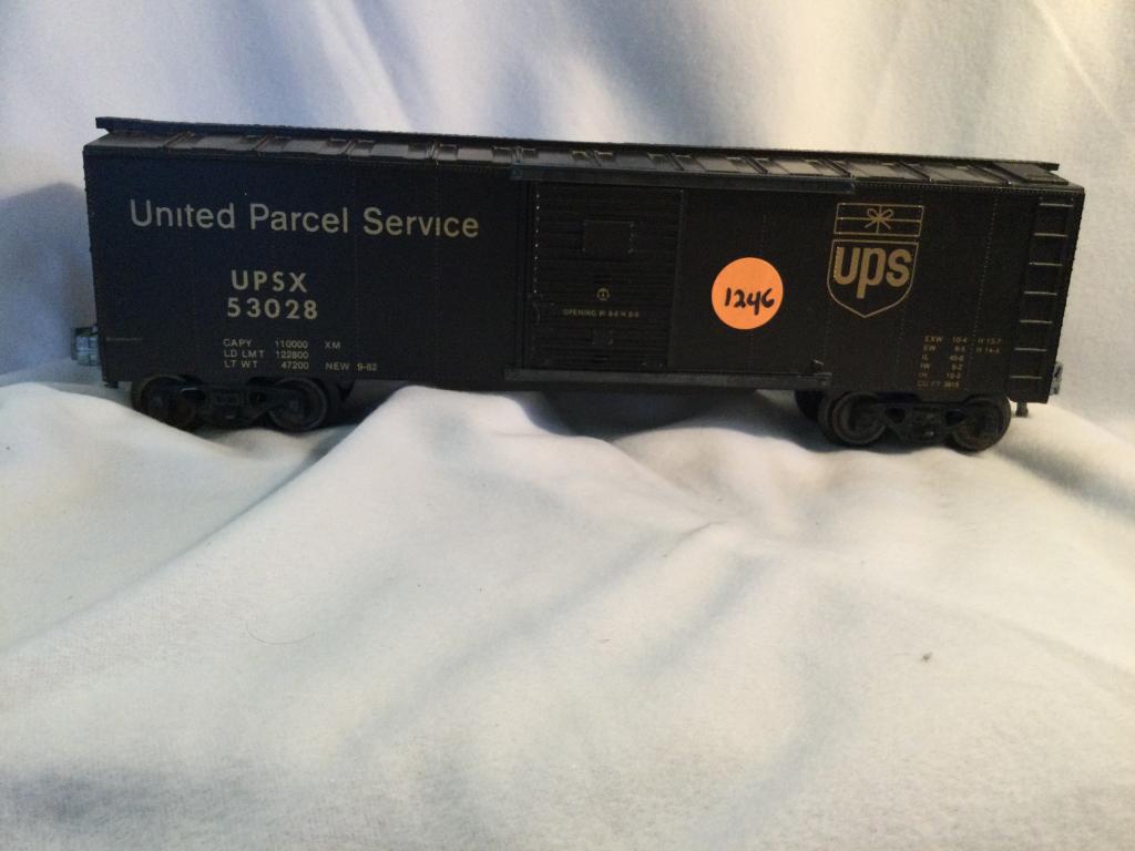 LIONEL UPS #53028 BOX CAR YOU ARE BIDDING ON A LIONEL: YOU ARE BIDDING ON A LIONEL UPS #53028 BOXCAR. A GREAT ITEM TO ADD TO YOUR COLLECTION!