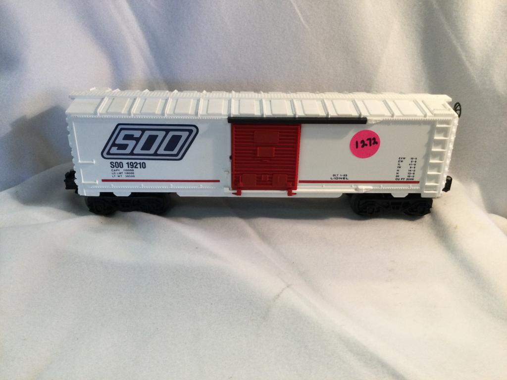 LIONEL SOO #19210 BOX CAR YOU ARE BIDDING ON A LIONEL: YOU ARE BIDDING ON A LIONEL SOO #19210 BOX CAR... A WONDERFUL, GREAT CONDITION BOX CAR TO ADD TO YOUR COLLECTION!