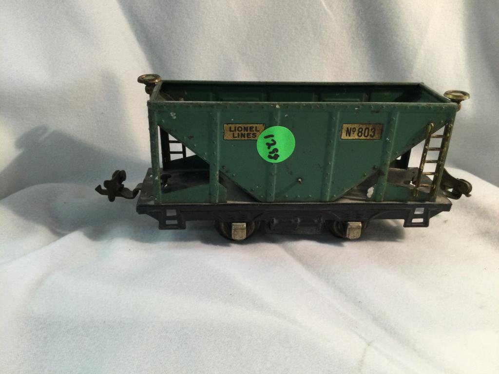 VINTAGE LIONEL LINES NO. 803 FREIGHT CAR YOU ARE: YOU ARE BIDDING ON A VINTAGE LIONEL LINES NO. 803 FREIGHT CAR... A VERY UNIQUE AND NICE ITEM TO ADD TO YOUR COLLECTION!