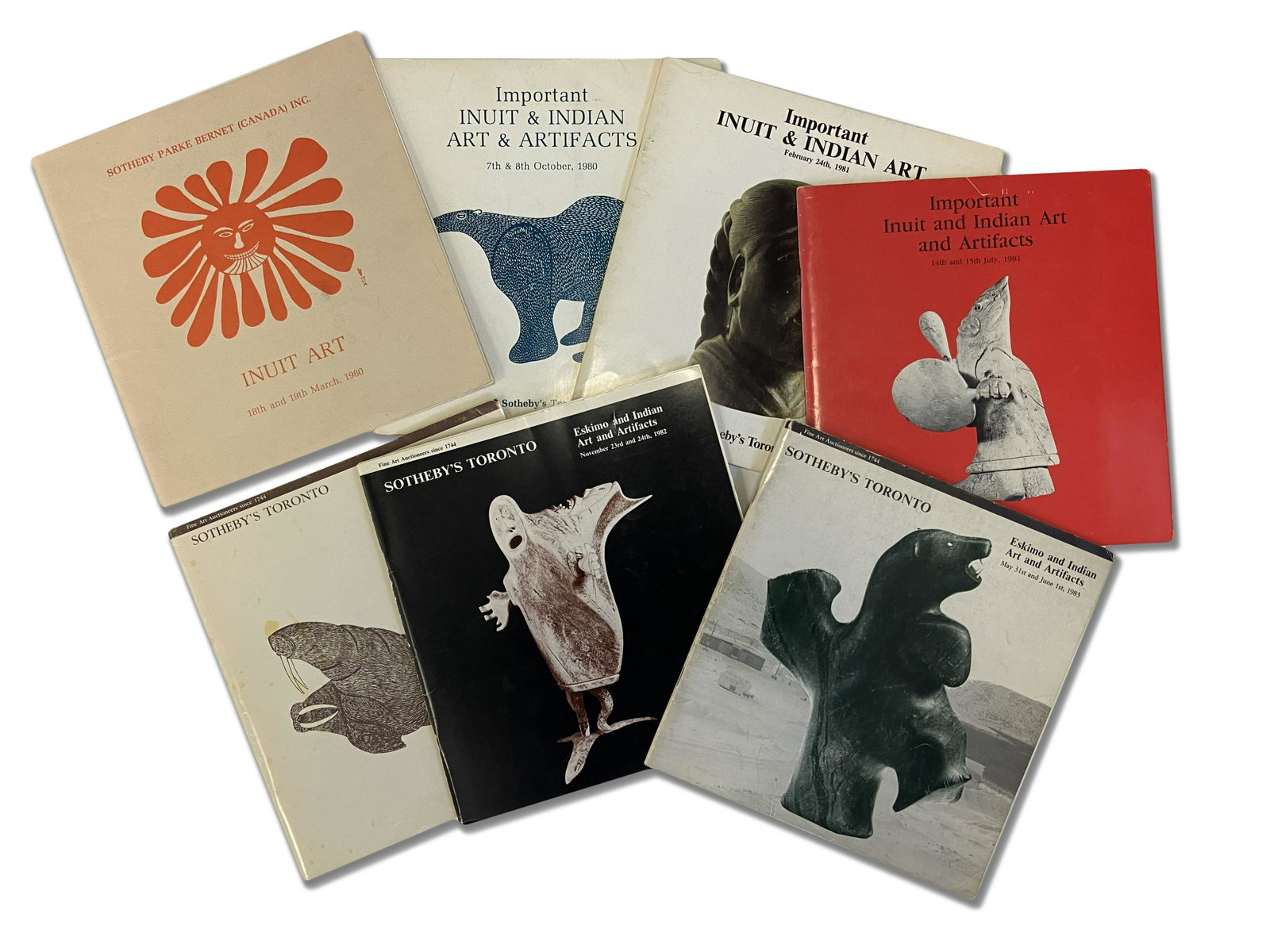 Sotheby's Inuit & First Nations Art Auction Catalogues: Quantity of Sotheby's Inuit & First Nations Art Auction Catalogues ESTIMATE: $80 — $100 Lot Includes: