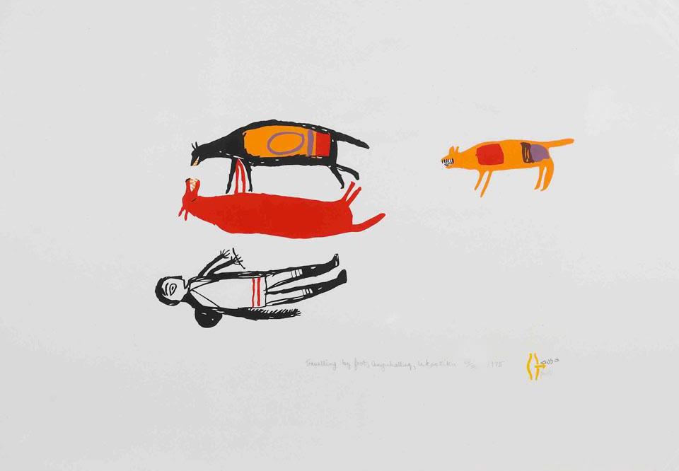 LUKE ANGUHADLUQ, Inuit, Travelling by Foot (1 of 2)
