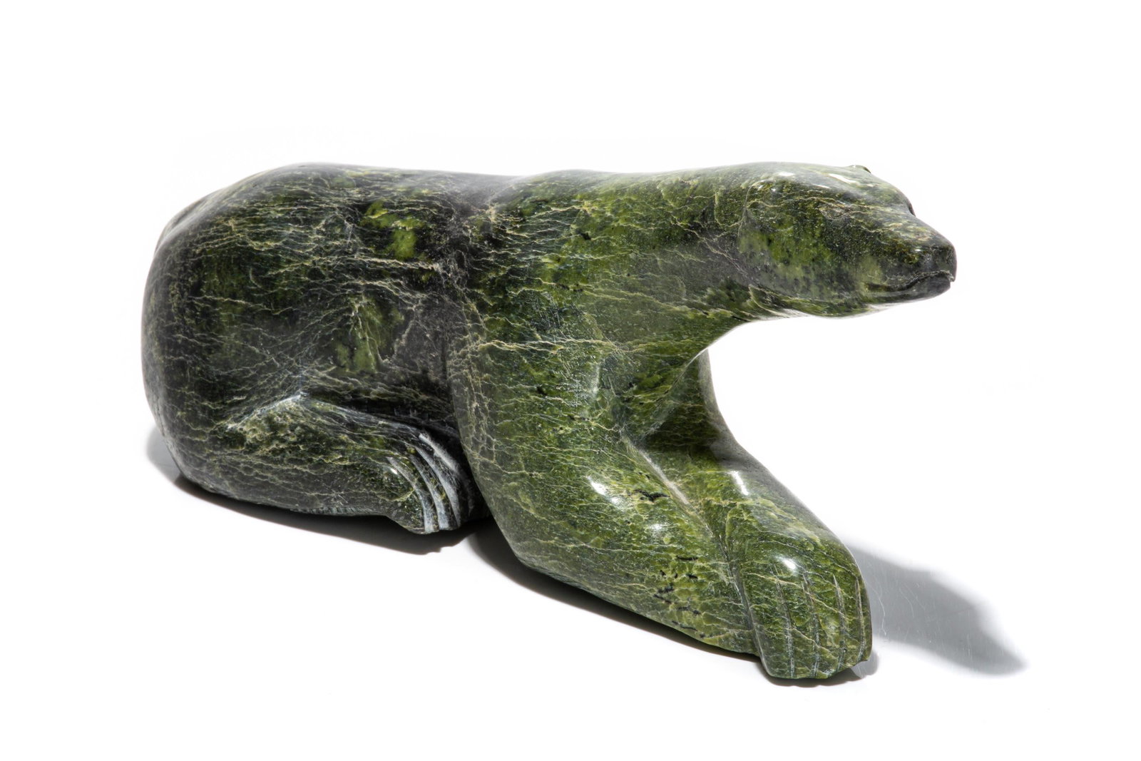 TEETEE CURLEY, Inuit, Polar Bear in Repose (1 of 3)