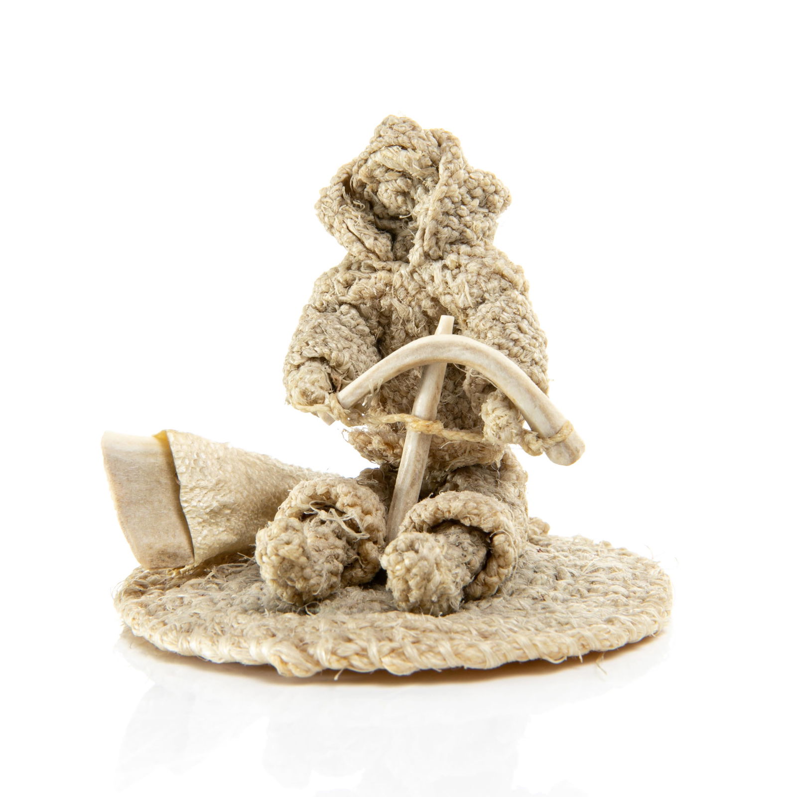 UNIDENTIFIED ARTIST, Inuit, Seated Figure with Bow (1 of 2)