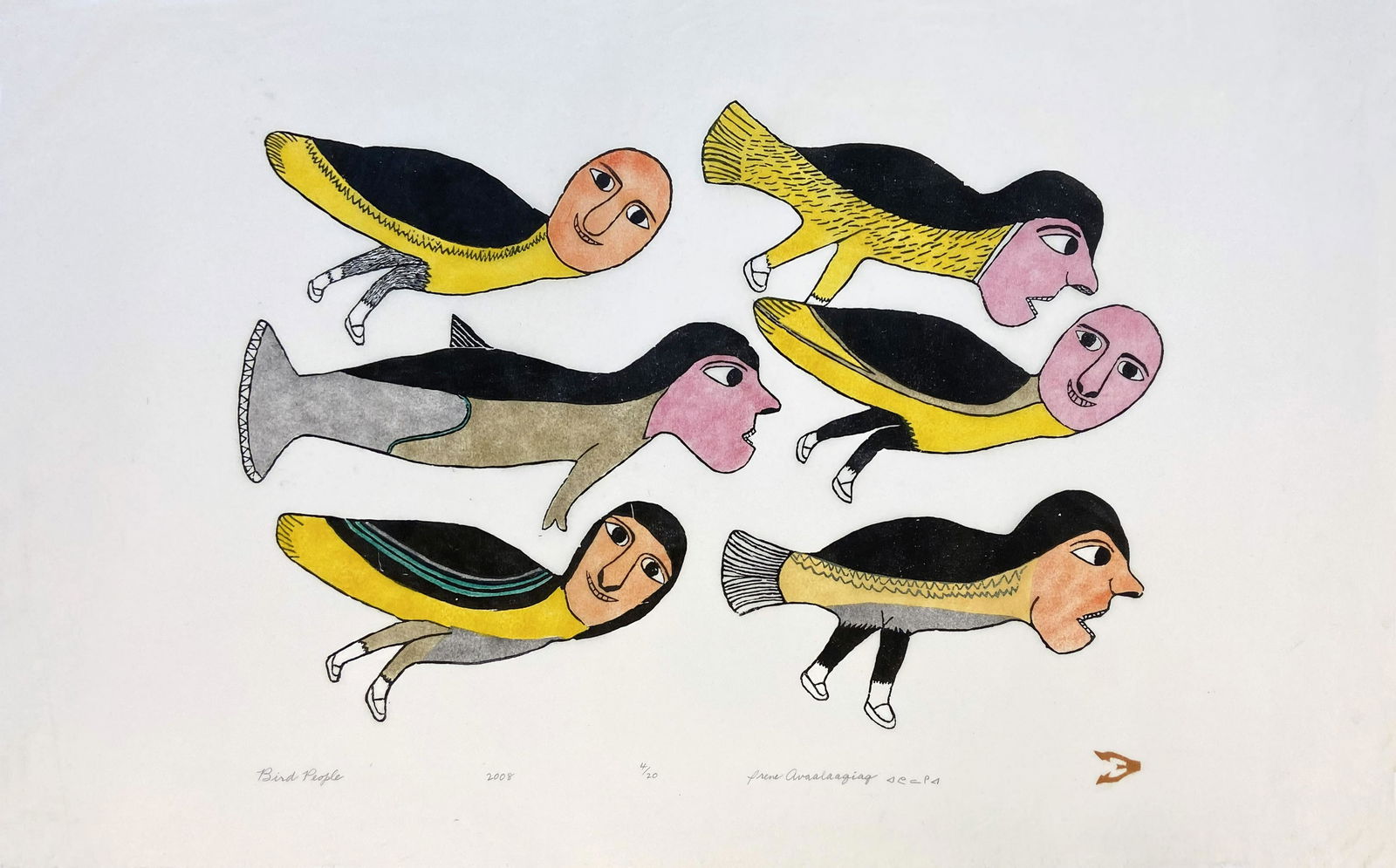IRENE AVAALAAQIAQ TIKTAALAAQ, Inuit, Bird People, 2008 (1 of 1)