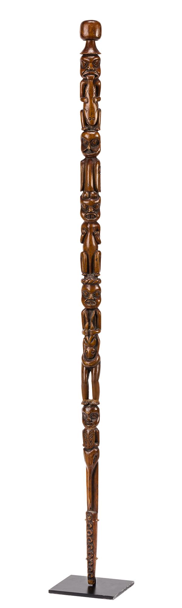 UNIDENTIFIED ARTIST, TLINGIT, Cane or Staff, late 19th (1 of 6)