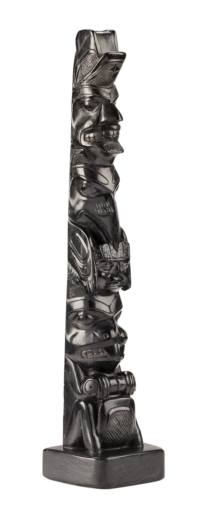 ATTR: PAUL JONES, Model Totem Pole, c. 1890-1900 (1 of 6)