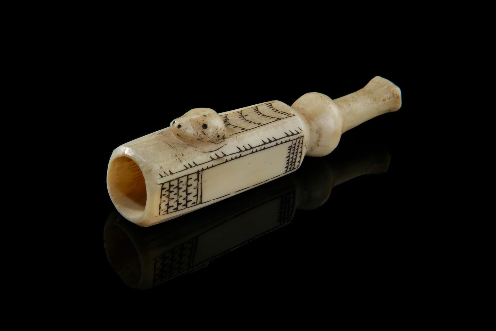 UNIDENTIFIED MAKER, ALASKAN, Cigar Holder, c. 1900