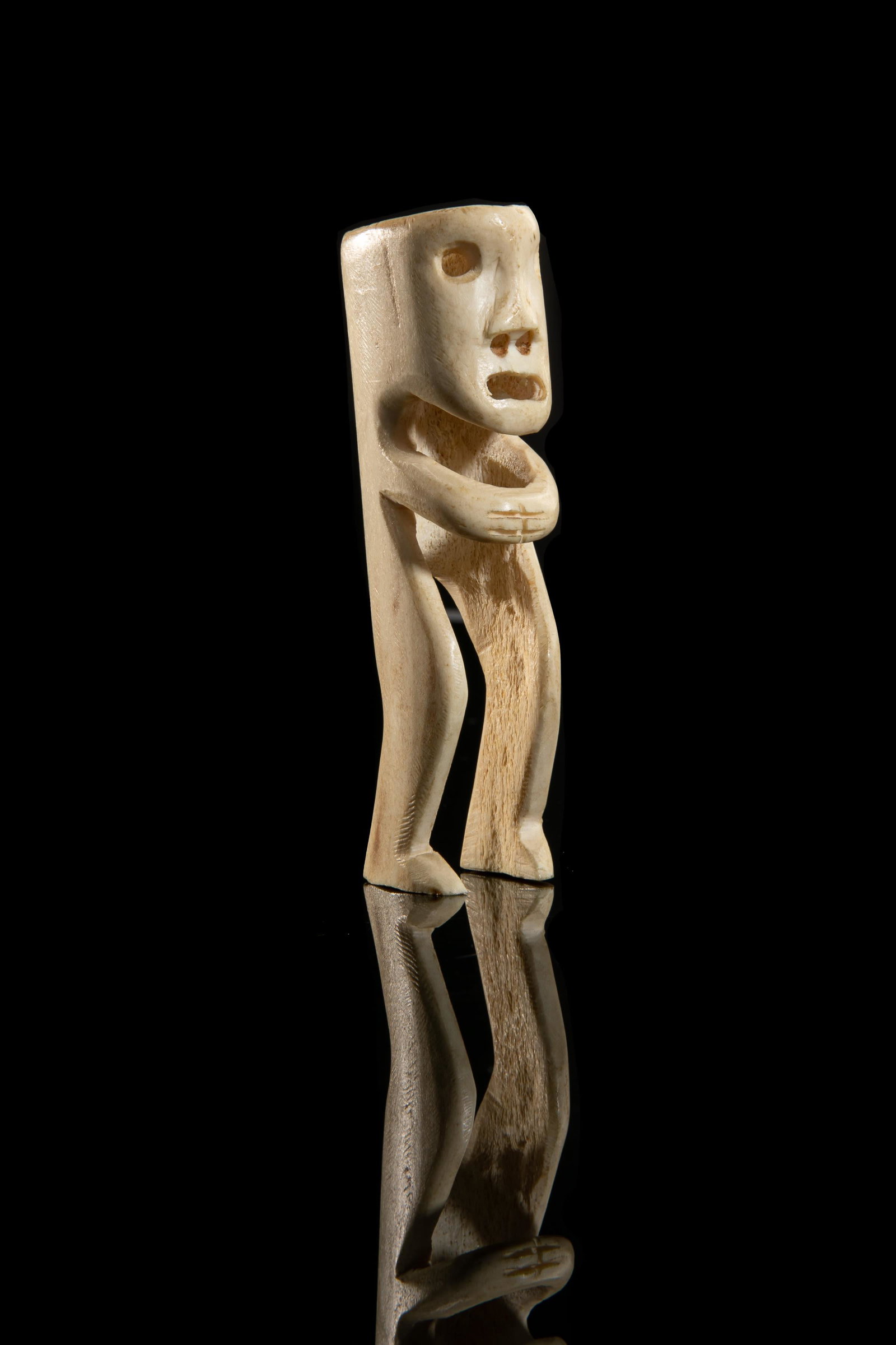 UNIDENTIFIED ARTIST, INUIT, Tupilak: UNIDENTIFIED ARTIST Tupilak antler, 4 x 1 x 1.25 in (10.2 x 2.5 x 3.2 cm) unsigned. Provenance Private Collection, Toronto.