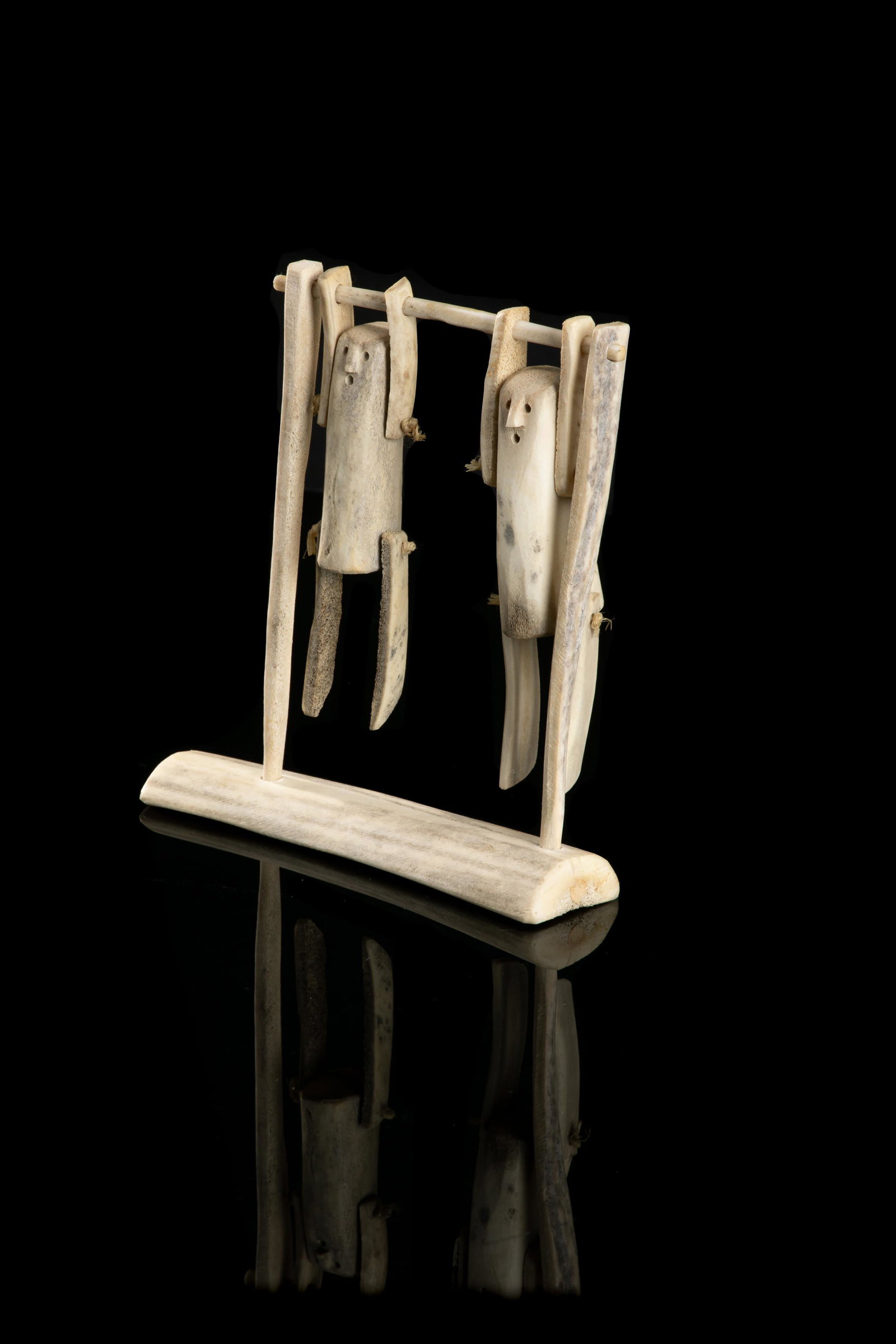 LUKE ANOWTALIK, INUIT, Two Acrobats, c. 1975 (1 of 4)