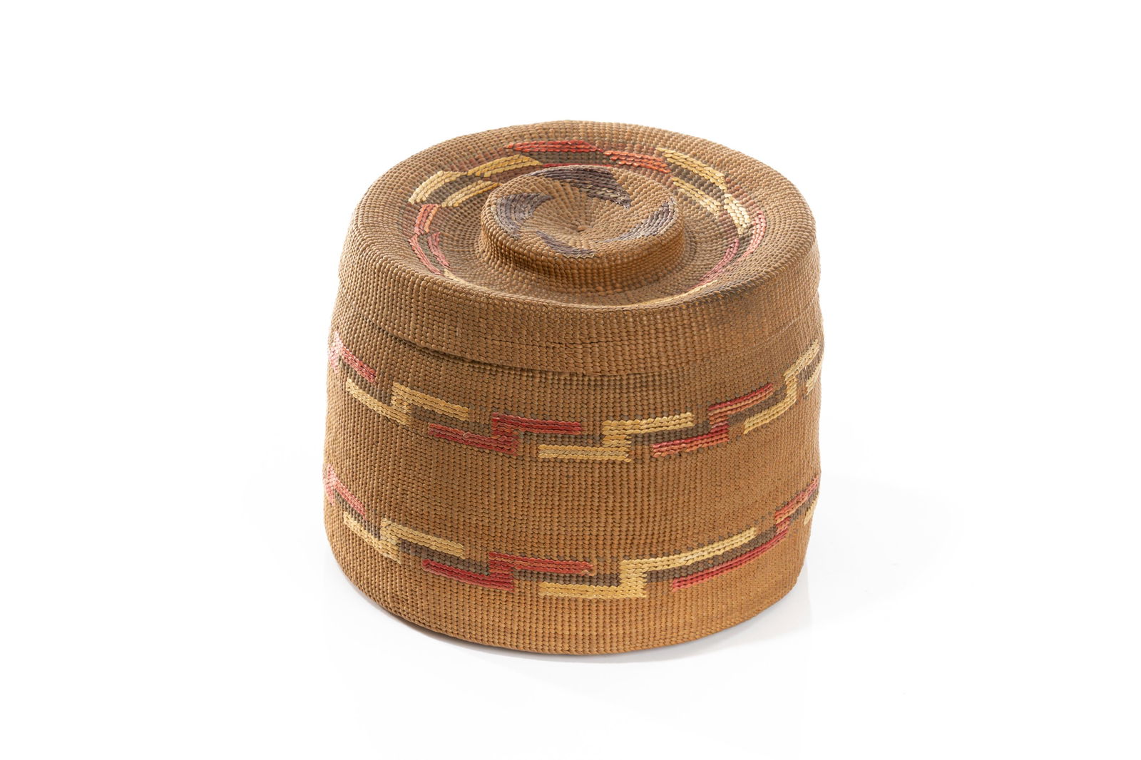UNIDENTIFIED, TLINGIT, Imbricated Basket c . 1900 (1 of 3)