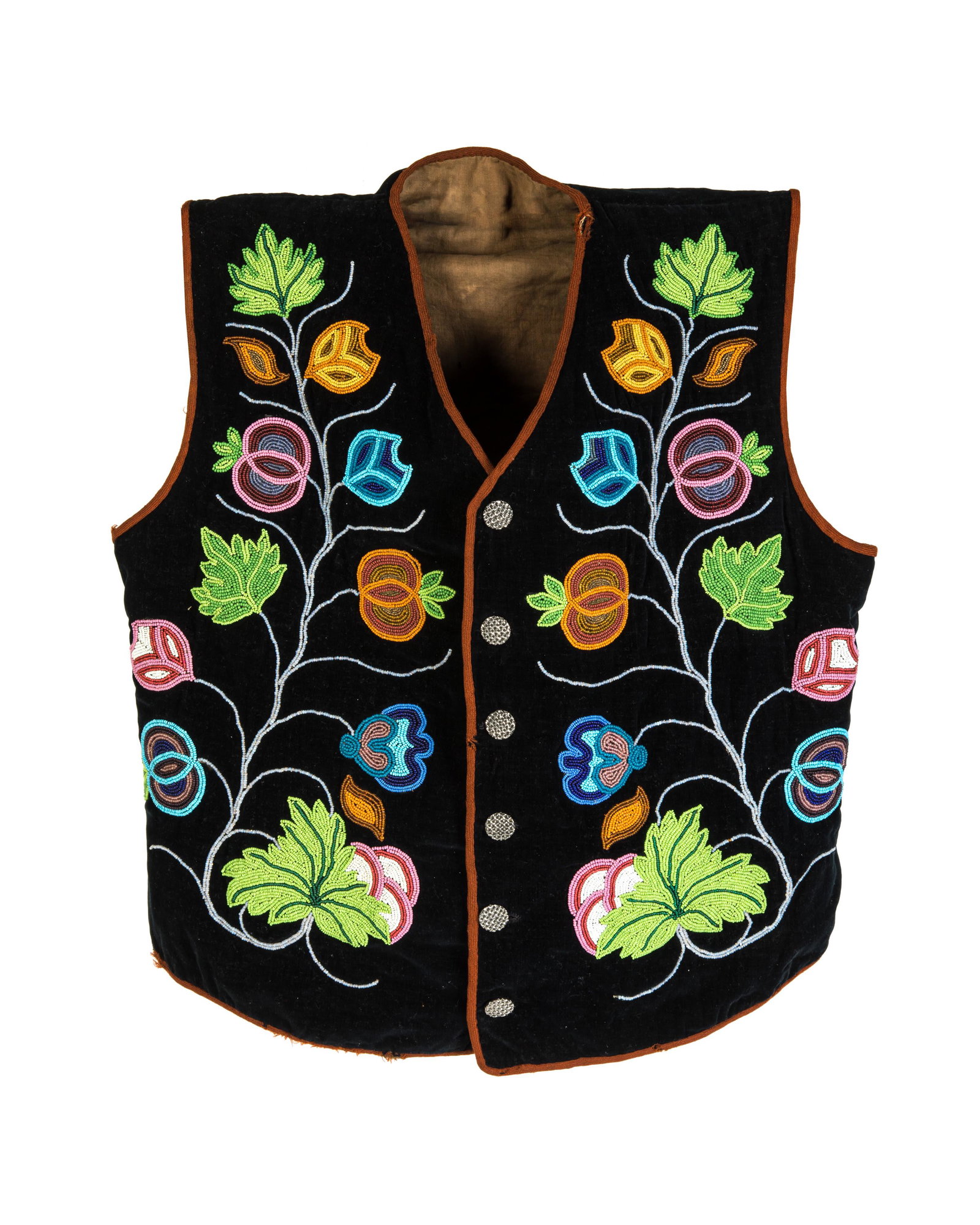 UNIDENTIFIED, OJIBWA, Beaded Vest, c. 1890-1910 (1 of 2)