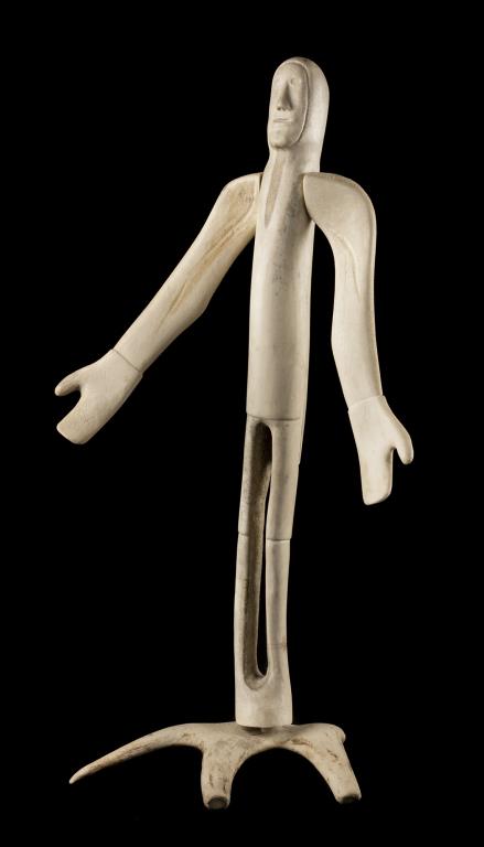 PETER ASSIVAARYUK, INUIT, Man with Outstretched Hands, (1 of 4)