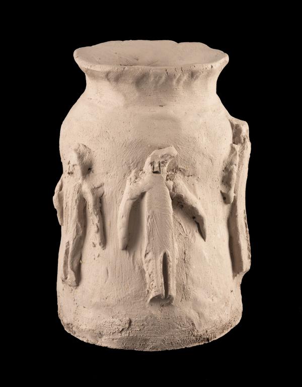 JOHN KAVIK, INUIT, Pot with Five Figures. early 1970s (1 of 4)