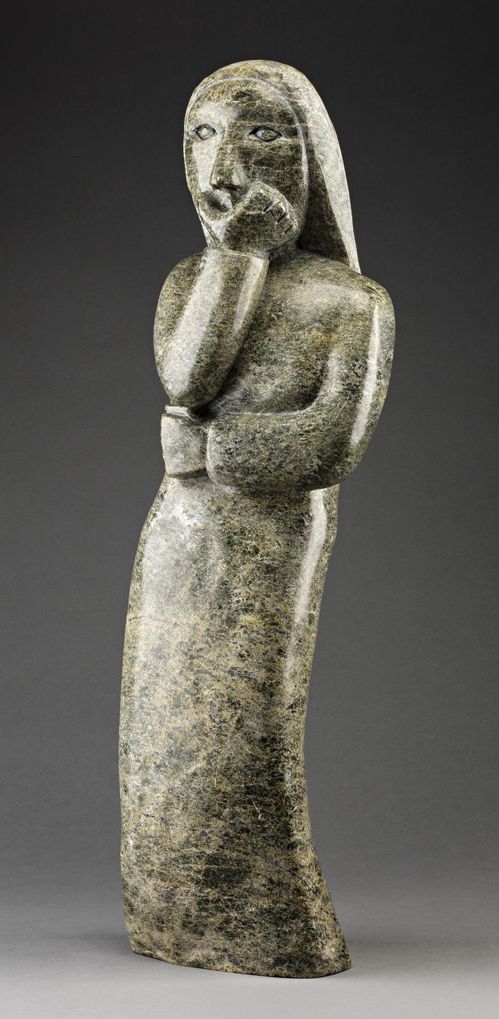 OVILOO TUNNILLIE, INUIT, Thinking Woman, 2001 (1 of 4)