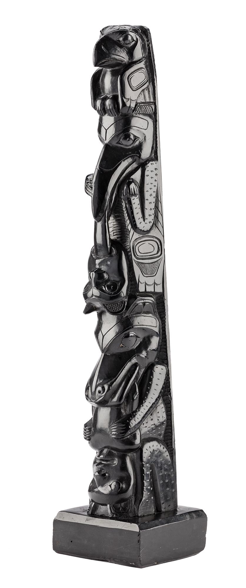 UNIDENTIFIED HAIDA ARTIST, Model Hollow Back Totem Pole, early 1890s (1 of 6)