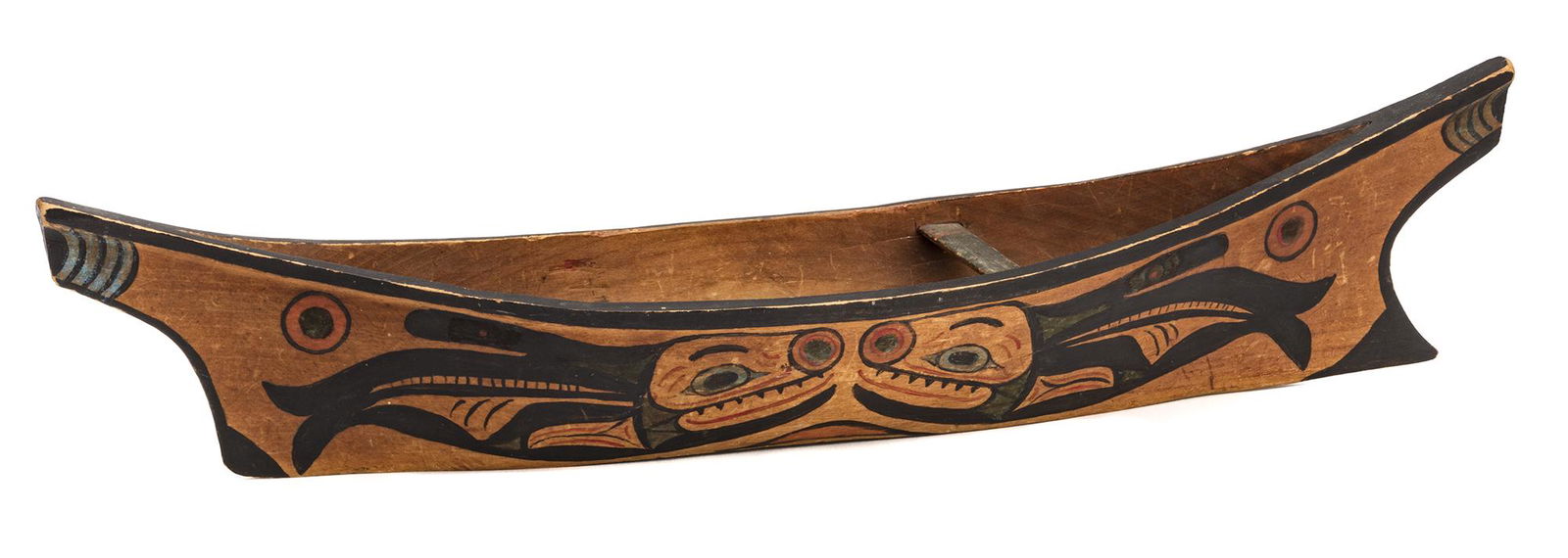 UNIDENTIFIED TLINGIT (YAKUTAT) ARTIST, Model Canoe, c. 1890-1910 (1 of 5)