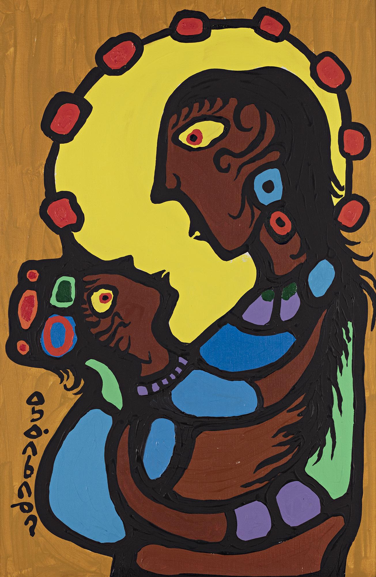 NORVAL MORRISSEAU, Mother and Child, c. late 1960s or early 1970s (1 of 3)