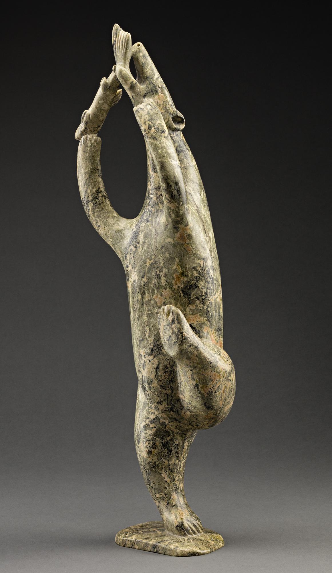 OSUITOK IPEELEE, INUIT, Bear and Fish, early-mid 1980s (1 of 4)