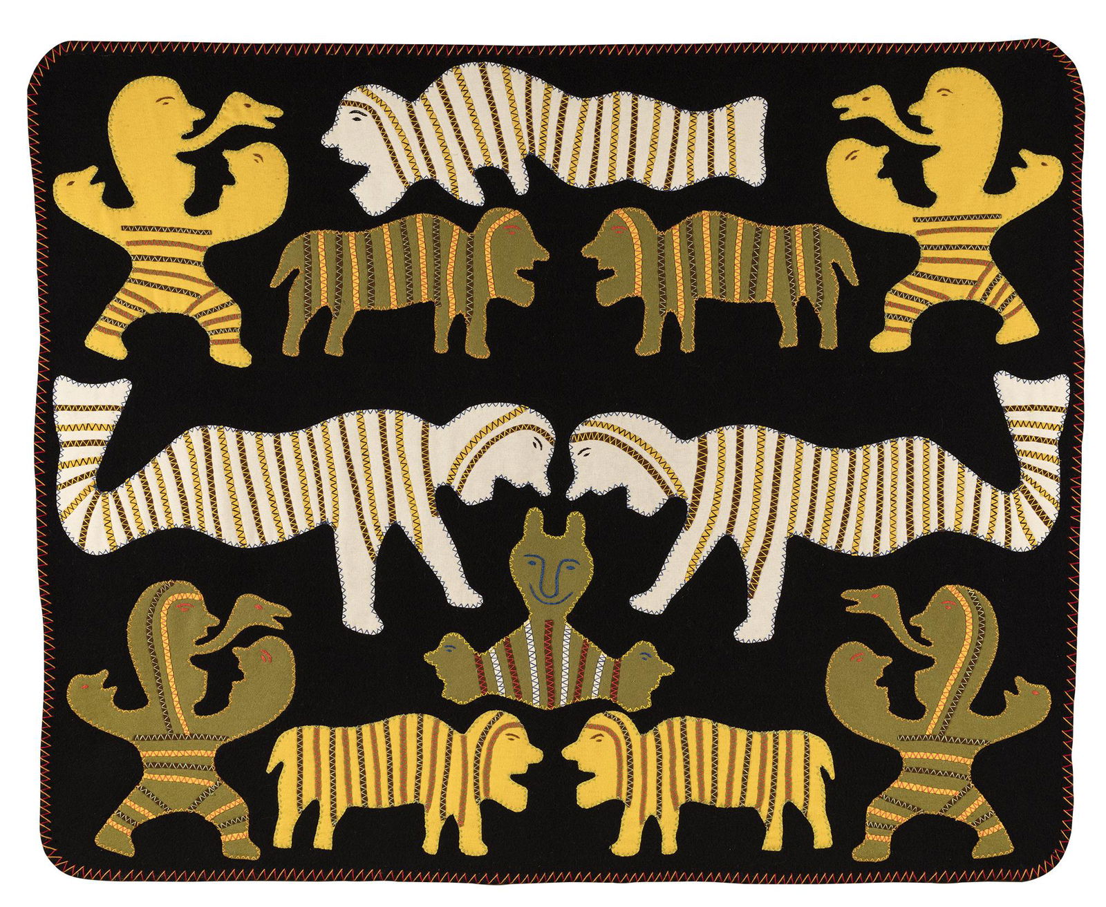 IRENE AVAALAAQIAQ, INUIT, Untitled Work on Cloth, c. 1975-6 (1 of 3)