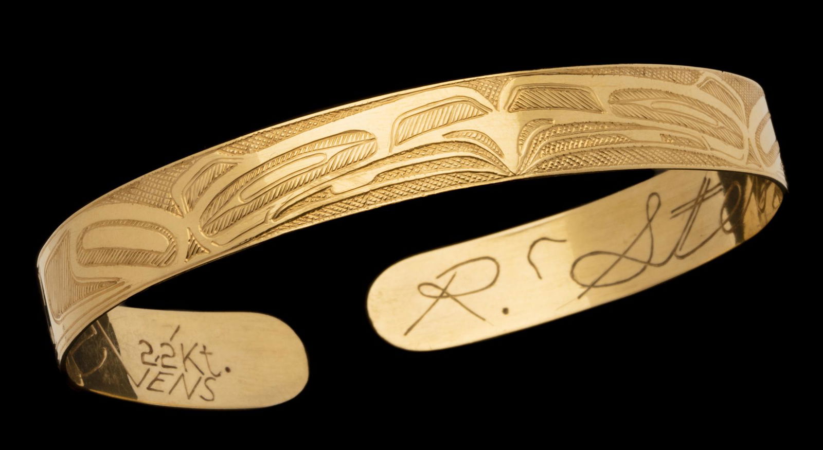 RAYMOND STEVENS, FIRST NATIONS, Split Eagle Bracelet, 1978 (1 of 5)