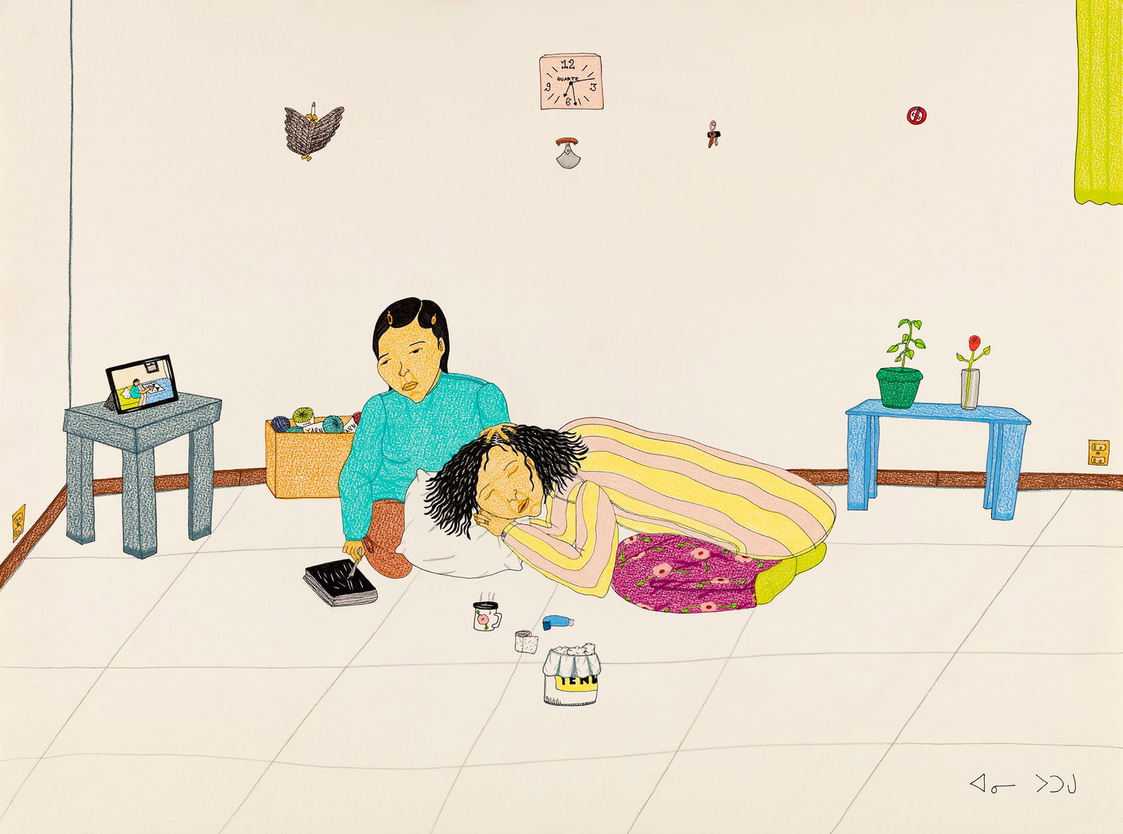 ANNIE POOTOOGOOK, INUIT, Removing Grey Hair, 2006 (1 of 1)