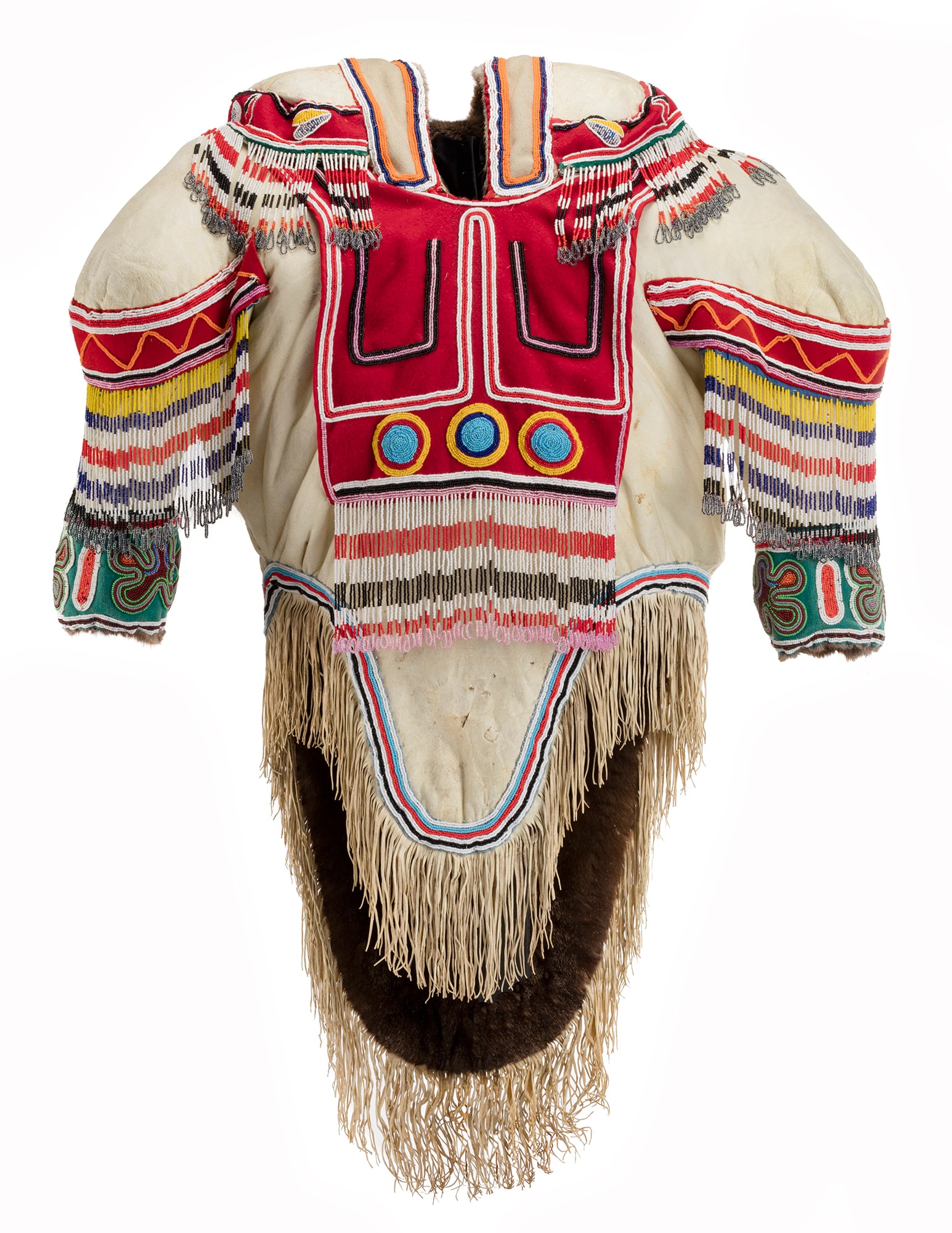 UNIDENTIFIED INUIT ARTIST, Beaded Caribou Skin Amautiq, c. 1980s (1 of 4)