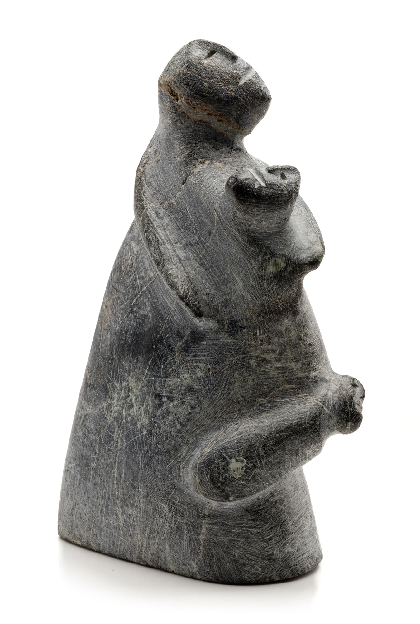 LUCY TASSEOR TUTSWEETOK, INUIT, Mother with Children, c. 1970 (1 of 5)