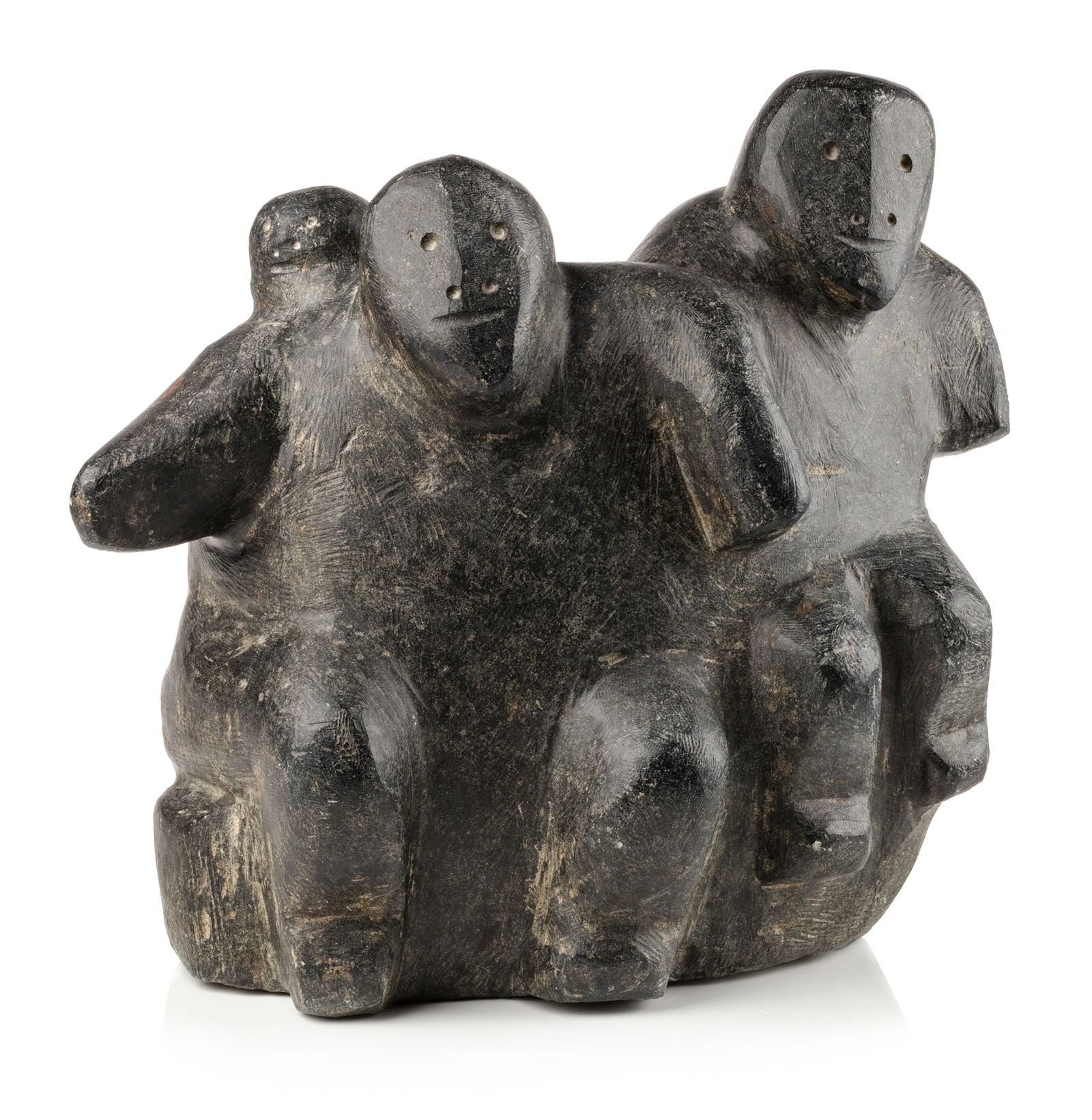 MARC ALIKASWA, INUIT, Family Group, late 1980s (1 of 5)