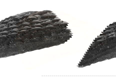 MIRIAM NANURLUQ QIYUK, INUIT, Crowded Rookery, mid-1980s: MIRIAM NANURLUQ QIYUK (1933-2016) QAMANI'TUAQ (BAKER LAKE) Crowded Rookery, mid-1980s stone, 1.5 x 8 x 7.75 in (3.8 x 20.3 x 19.7 cm) signed, "MIRIAM QIYUK". Provenance Private Collection,