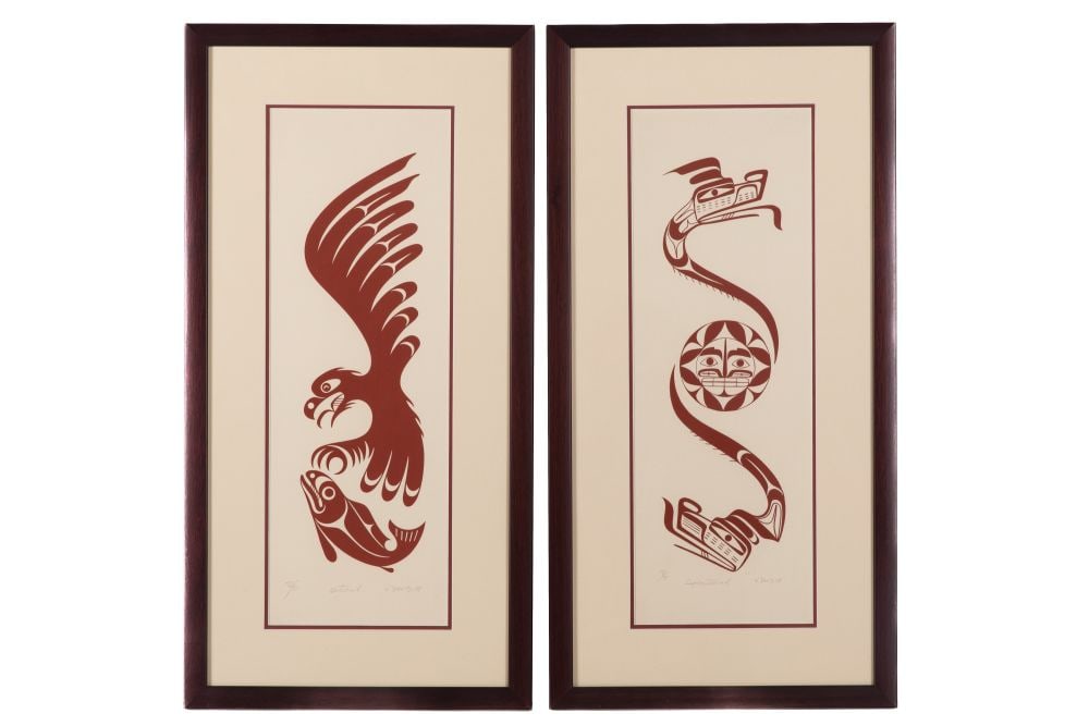 JOE DAVID, FIRST NATIONS, Two Prints: Natural & Supernatural, 1978 (1 of 4)