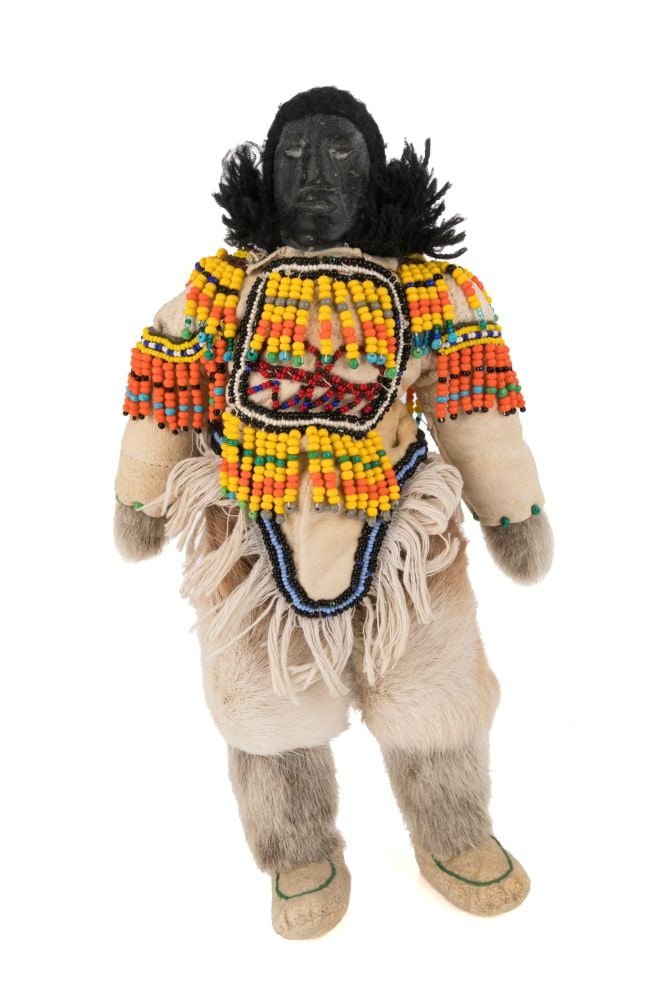 EVA TALOOKI ALIKTILUK, INUIT, Beaded Doll, 1980s (1 of 5)