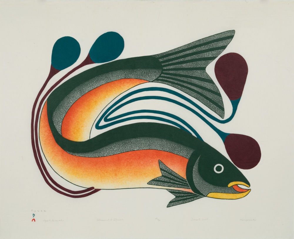 KENOJUAK ASHEVAK, INUIT, Iqalutsiavak (Beautiful Fish), 2005 #11 (1 of 1)