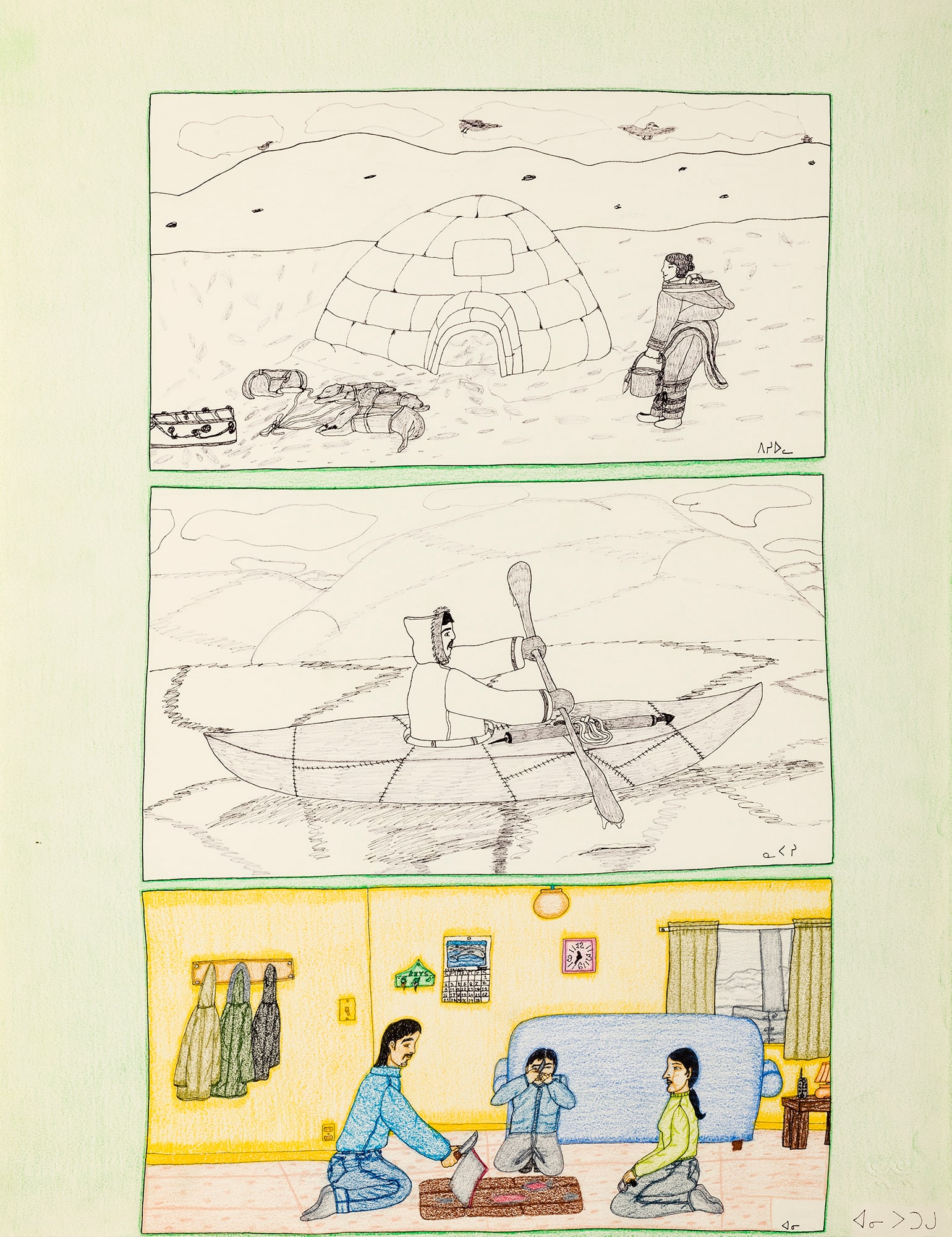 ANNIE POOTOOGOOK, INUIT, Three Generations of Women Artists, 2003 (1 of 1)