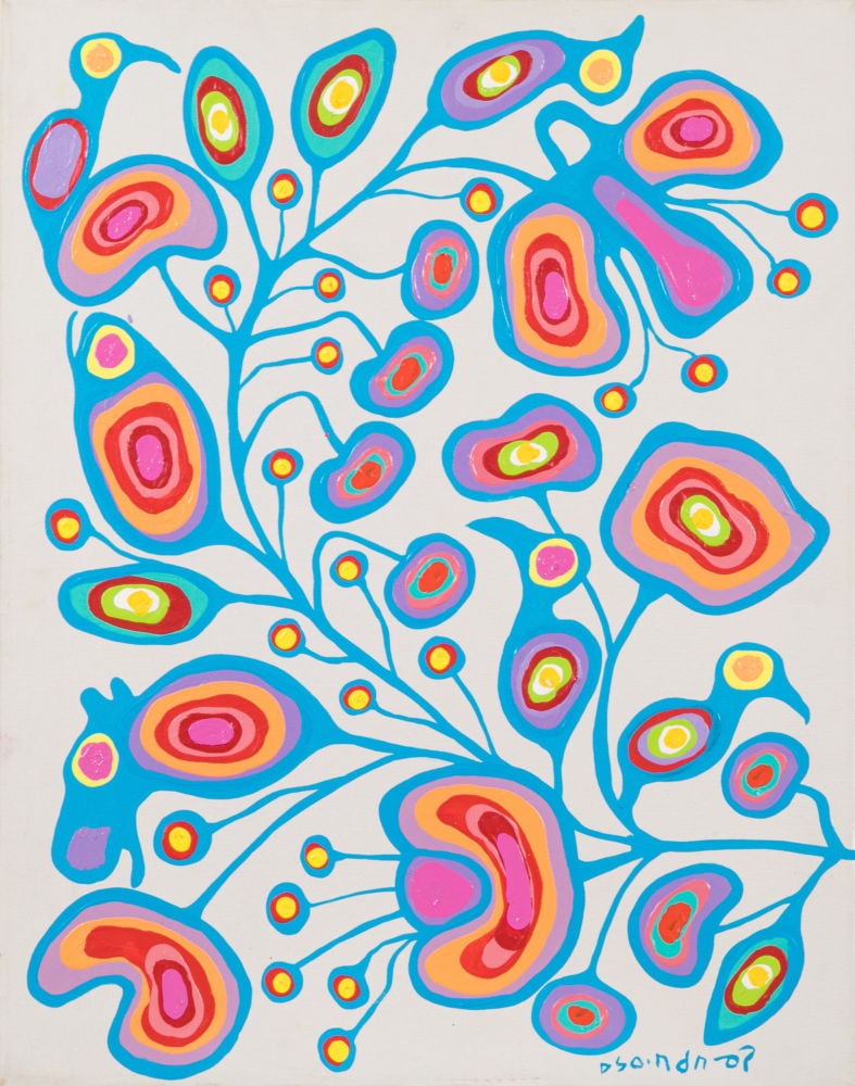 NORVAL MORRISSEAU, FIRST NATIONS, Animal Forms with Tree of Life Motif, early-mid 1980s (1 of 2)
