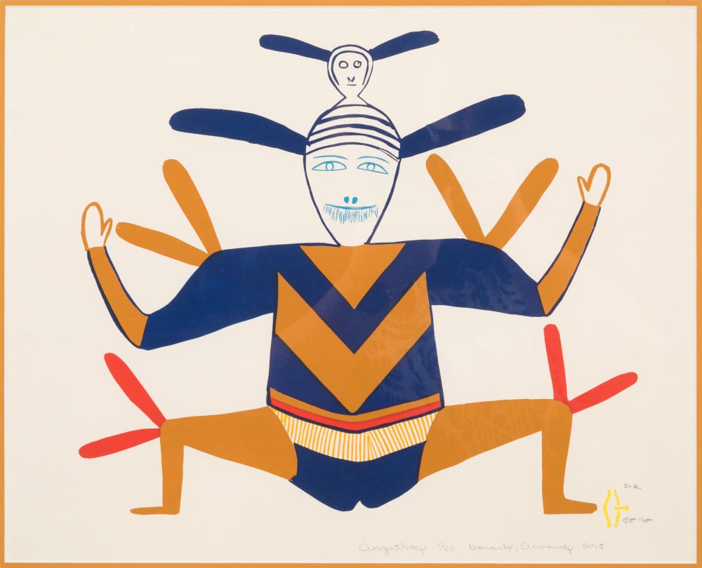 JESSIE OONARK, INUIT, Angutkoq, 1975 (1976 #3) (1 of 3)