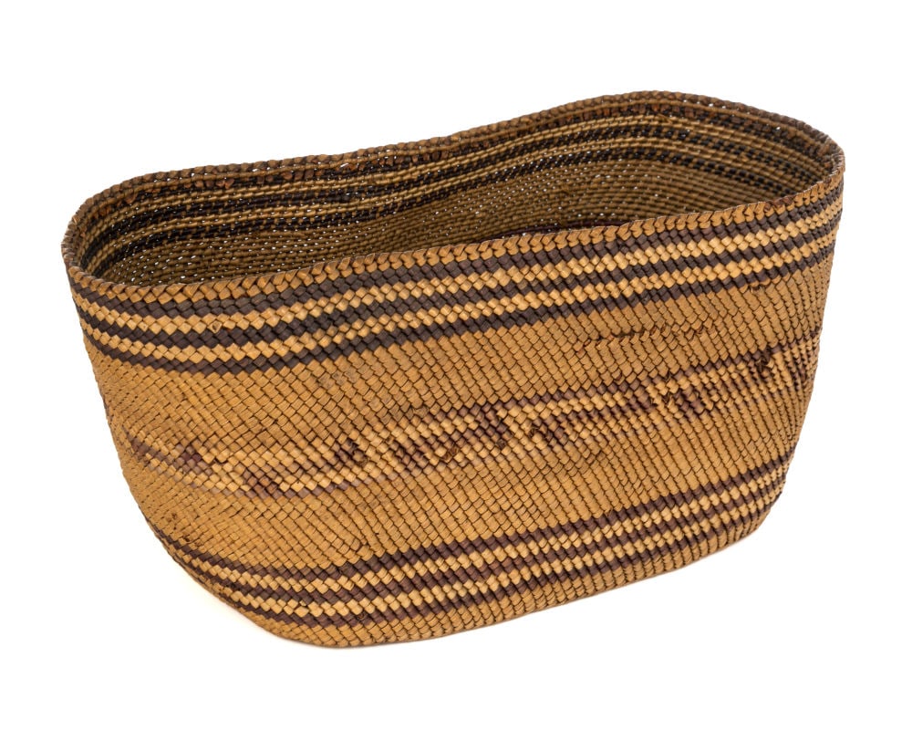 UNIDENTIFIED MAKAH or NUU-CHAH-NULTH ARTIST, Open Basket, c. 1960s (1 of 6)