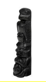 PAUL JONES, HAIDA< Model Totem Pole, c. 1900 (1 of 4)