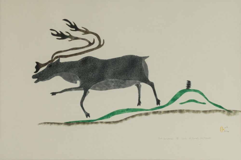 WILLIAM NOAH, INUIT, Fat Caribou, 1971 (1972 #23) (1 of 3)
