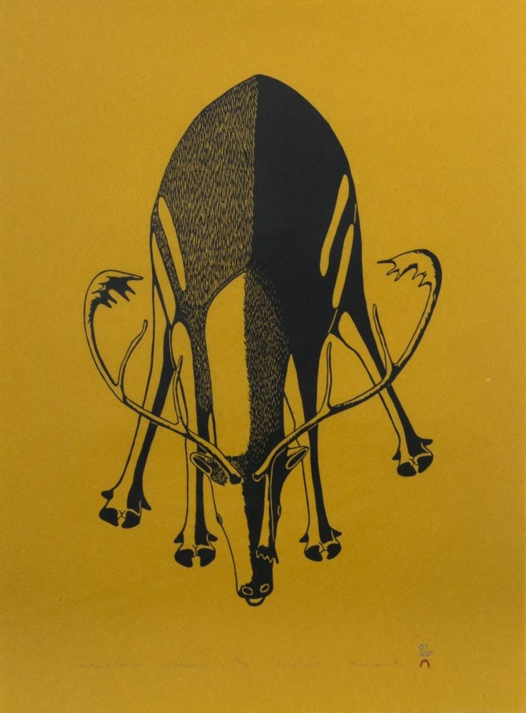 KANANGINAK POOTOOGOOK, INUIT, Intrepid Caribou, 2002 #7 (1 of 1)