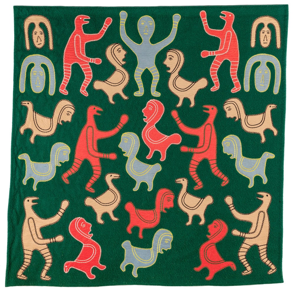 IRENE AVAALAAQIAQ, INUIT, Untitled (Shaman and Bird Spirits), c. mid to late 1970s (1 of 3)