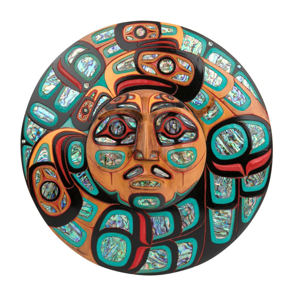 JACOB LEWIS, FIRST NATIONS, Birds Surrounding Sun Eclipse , c. 2015 (1 of 4)