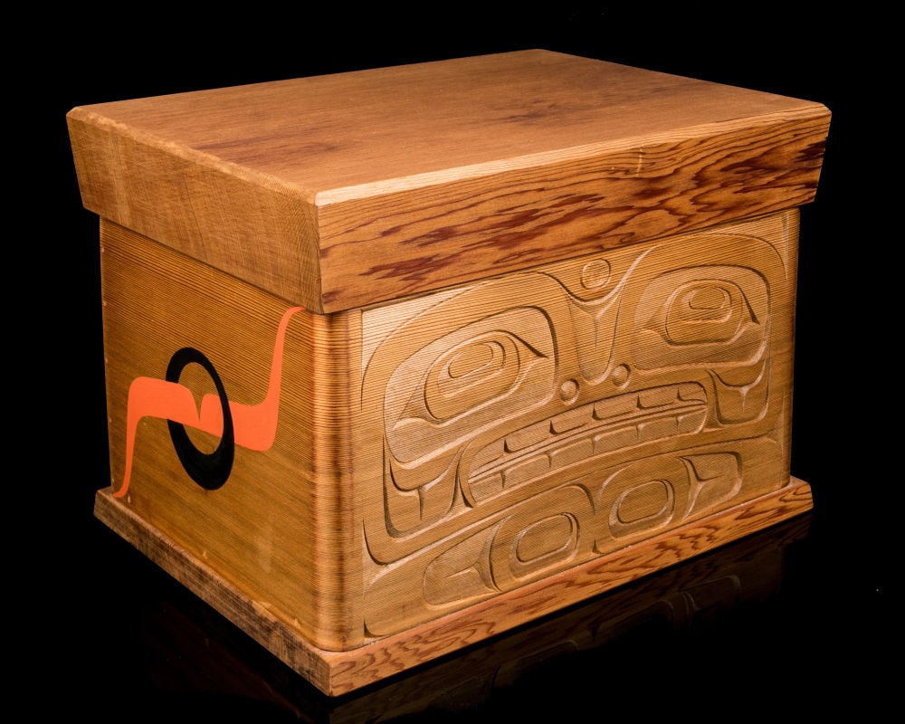 RICHARD SUMNER, FIRST NATIONS, KWAKWA̱KA̱ʼWAKW, Bentwood Box, c. 1990s