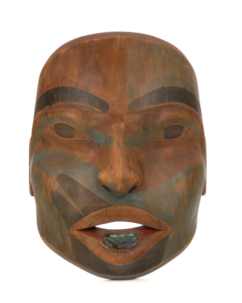 SCOTT JENSEN, NON-INDIGENOUS, ADOPTED TLINGIT, Mask with Labret, c. 2010s (1 of 3)