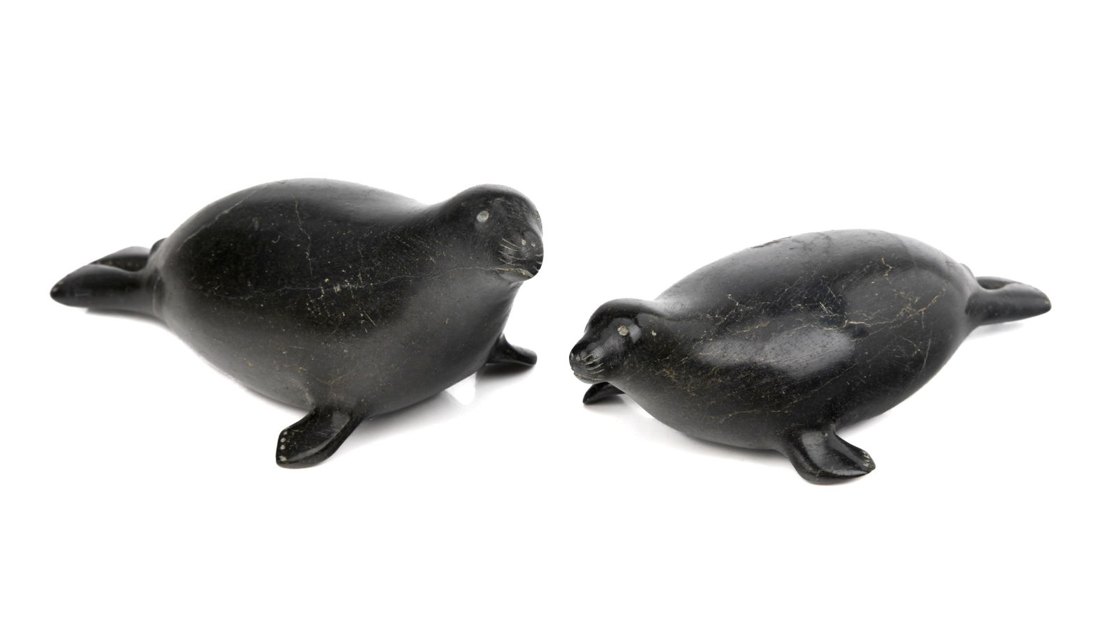 UNIDENTIFIED INUIT ARTIST, Two Seals, c. late 1950s / early 1960s (1 of 5)