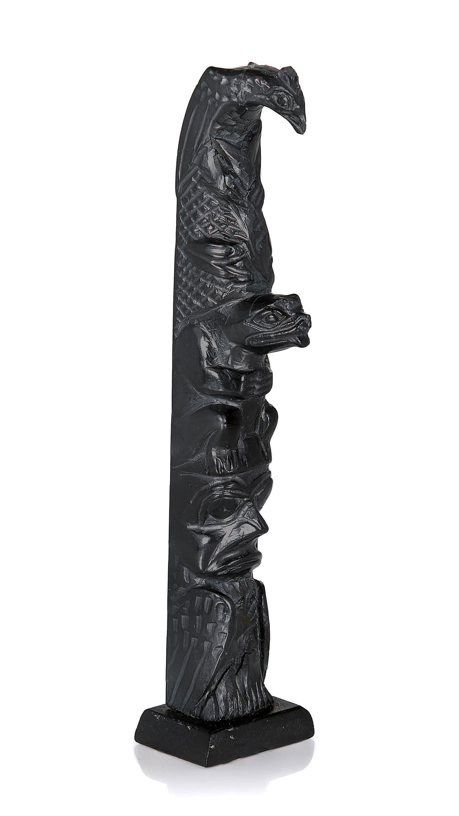 CAPTAIN ANDREW BROWN, FIRST NATIONS, Model Totem Pole, c. 1950s / 1960s (1 of 4)