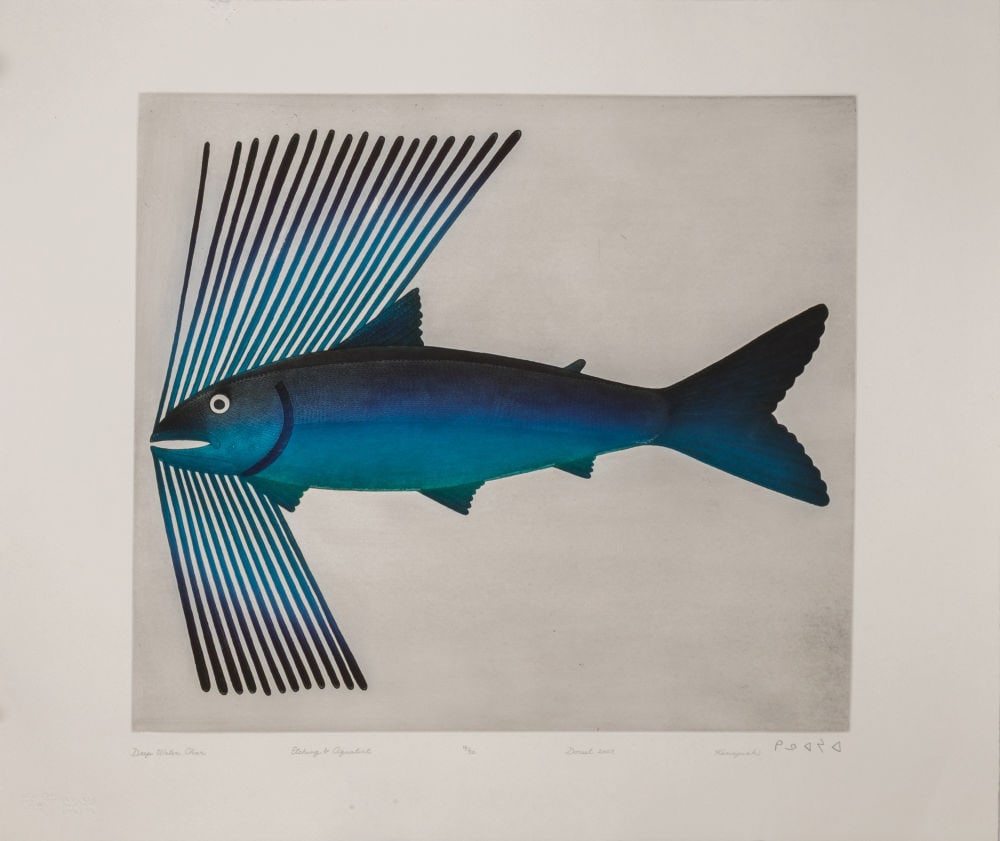 KENOJUAK ASHEVAK, INUIT, Deep Water Char, 2003 #12