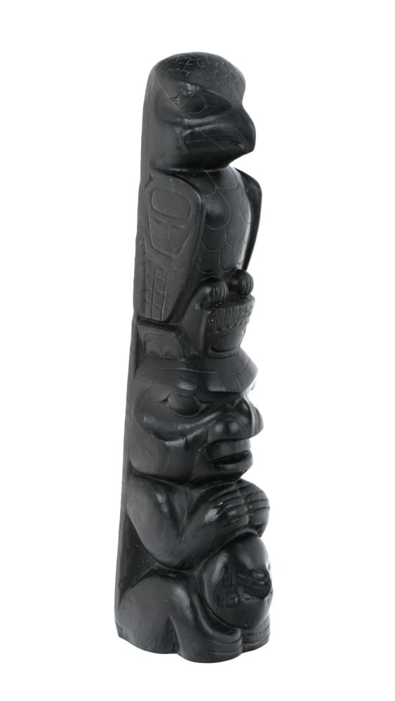 PAUL JONES, FIRST NATIONS, Model Totem Pole, c. 1900 (1 of 4)