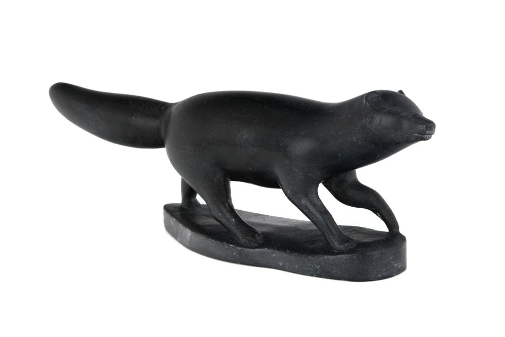 SAMISA PASSAURALU IVILLA, INUIT,Prowling Arctic Fox, c. late 1950s (1 of 6)