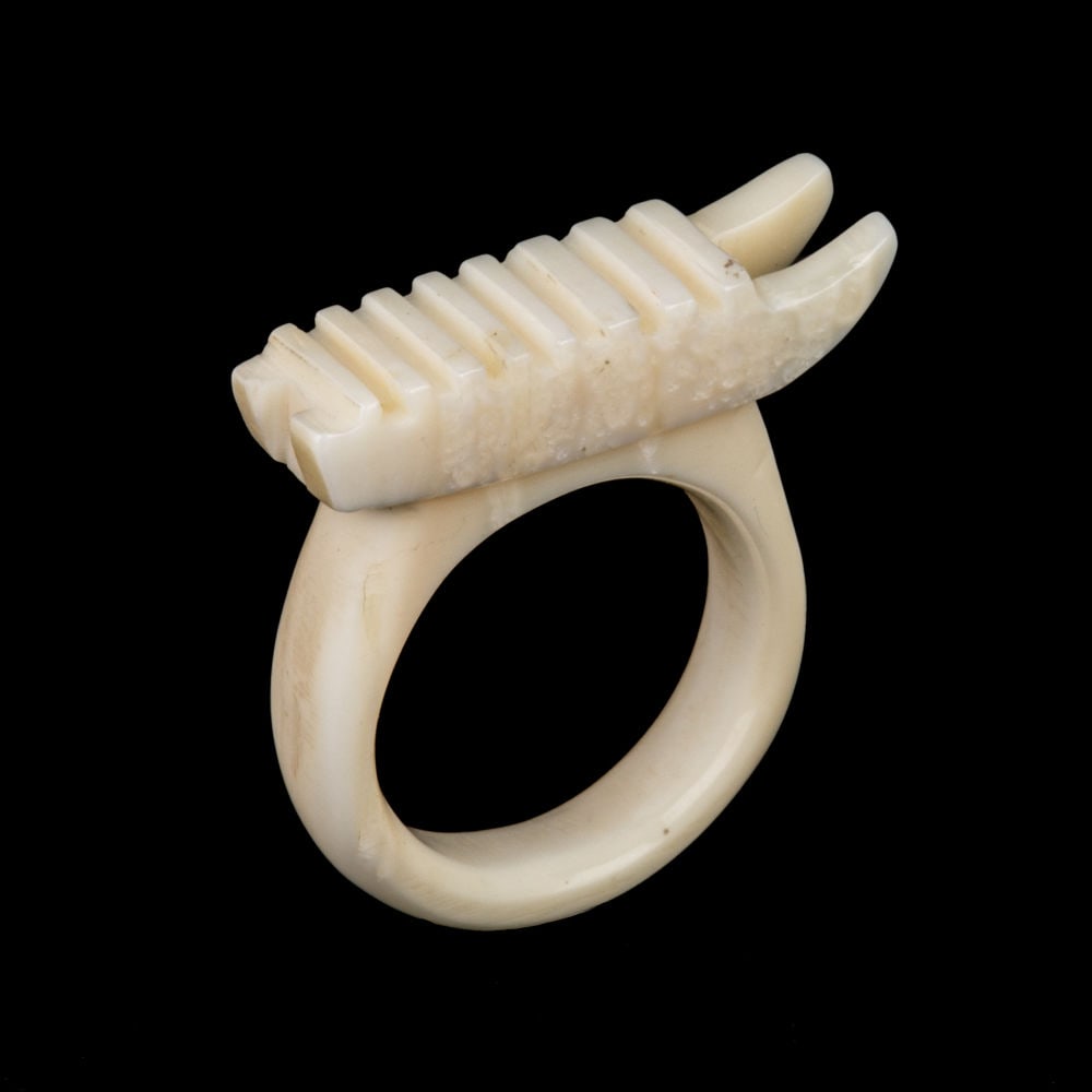 UNIDENTIFIED INUIT ARTIST, Qamutiik (Komatik) Ring, c. 1980s (1 of 5)