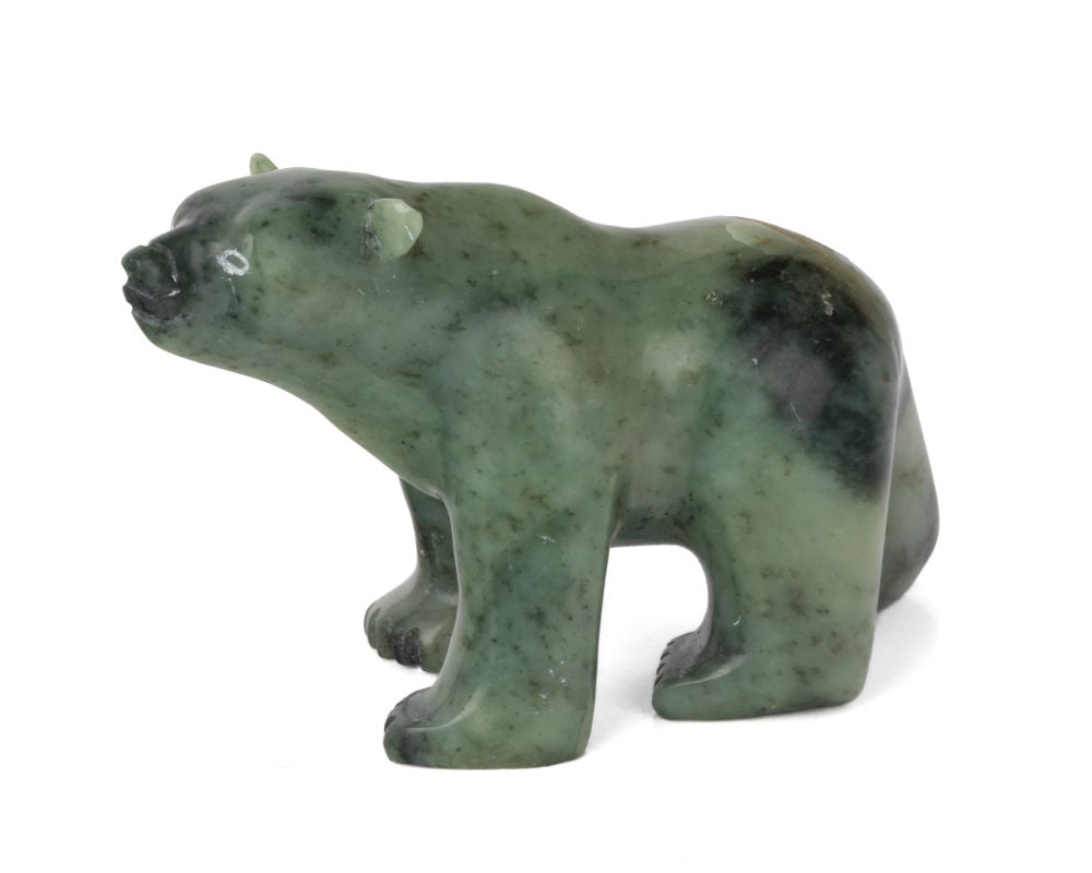NING ASHOONA, INUIT,  Alert Polar Bear, 2000s (1 of 4)